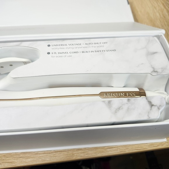 Kristin Ess Hair 2" Soft Bend Titanium Curling Iron White‎ Gold KES0193 - Picture 4 of 5